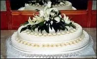 esküvői 72 szeletes torta